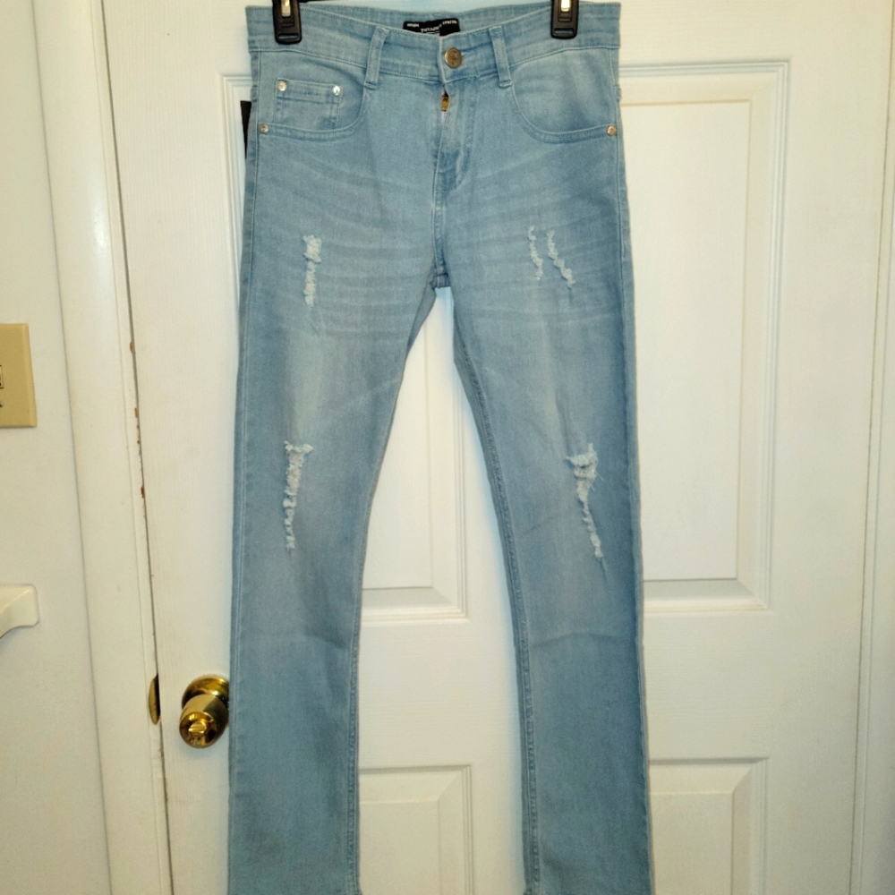 Triumph Over Tragedy Slim Straight Jeans